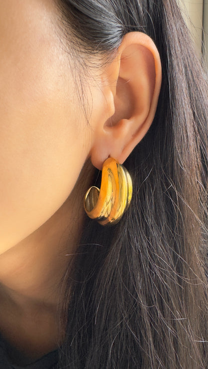 Amara Earrings - 18k Gold Plated