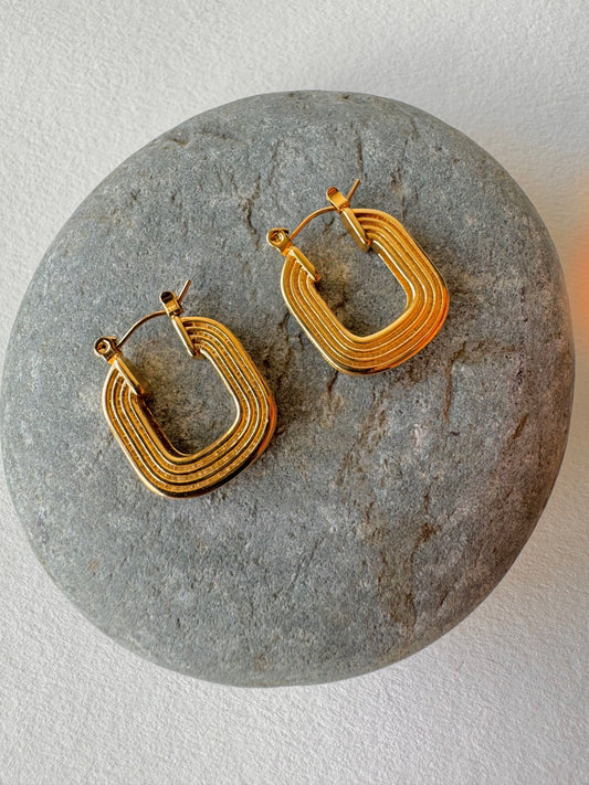 Athena Earrings-18k Gold Plated