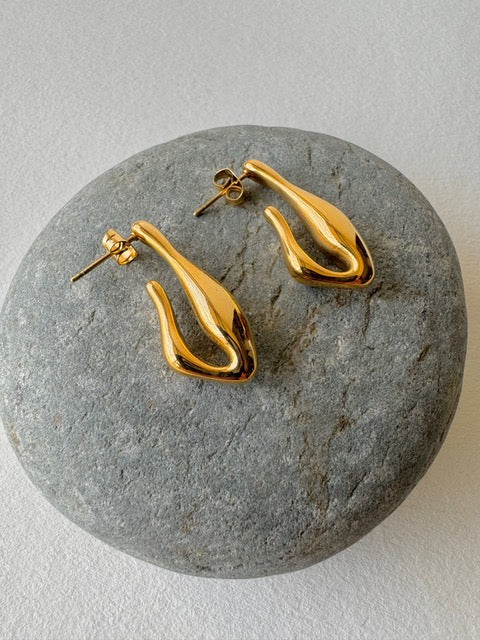 Cleo Earrings-18K Gold Plated