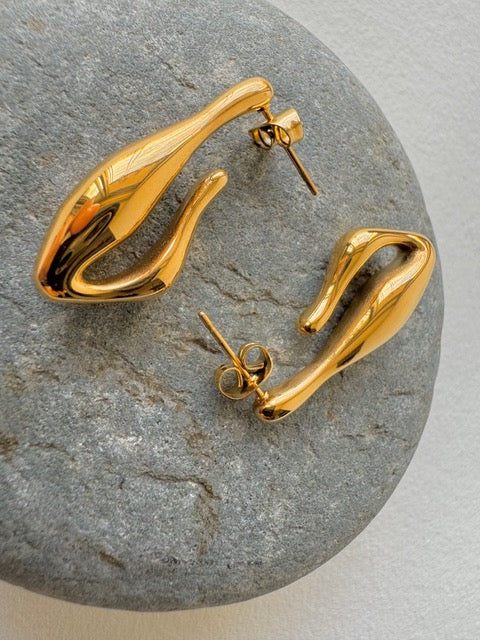 Cleo Earrings-18K Gold Plated