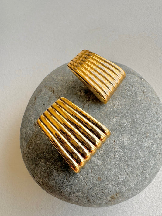 Cyra Earrings - 18k Gold Plated