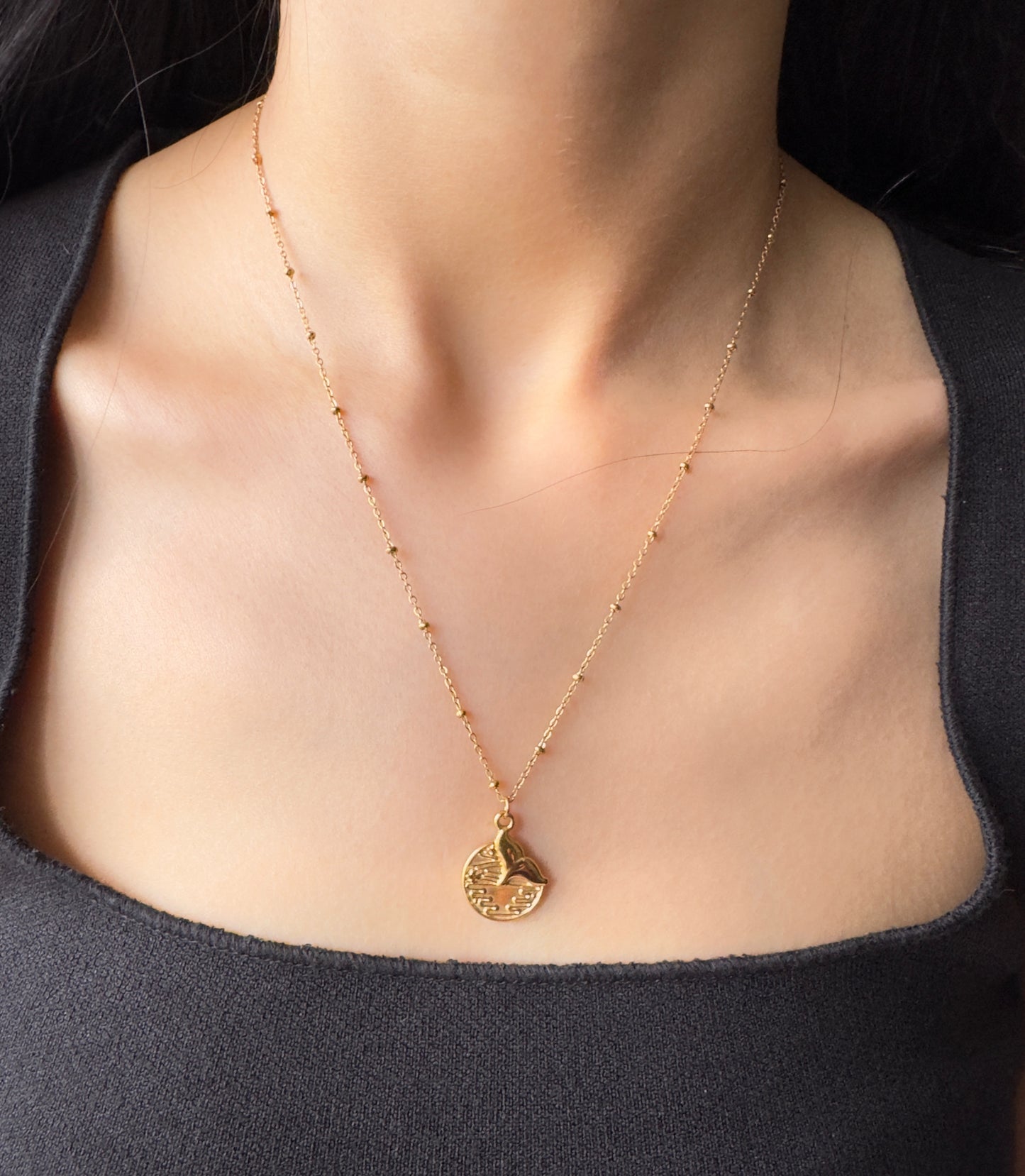 Dahlia Chain Necklace - 18k Gold Plated