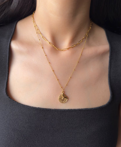 Dahlia Chain Necklace - 18k Gold Plated