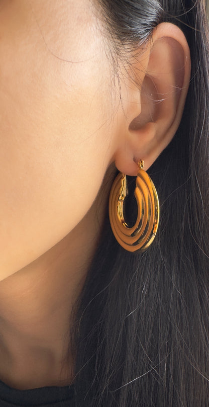 Daphne Earrings -18k Gold Plated