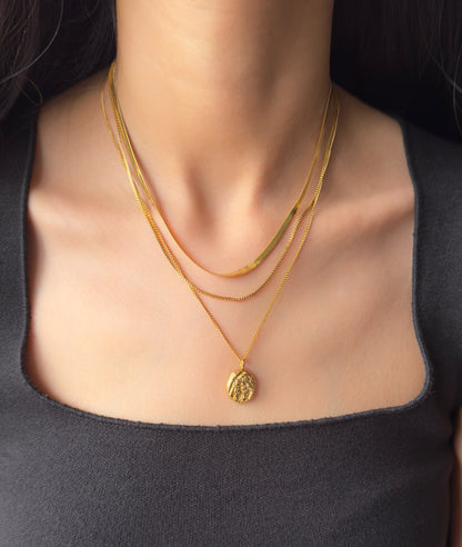 Freya Chain Necklace - 18k Gold Plated