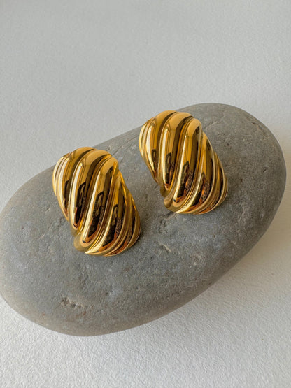 Gemma Earrings-18k Gold Plated