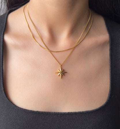 Nova Chain Necklace - 18k Gold Plated