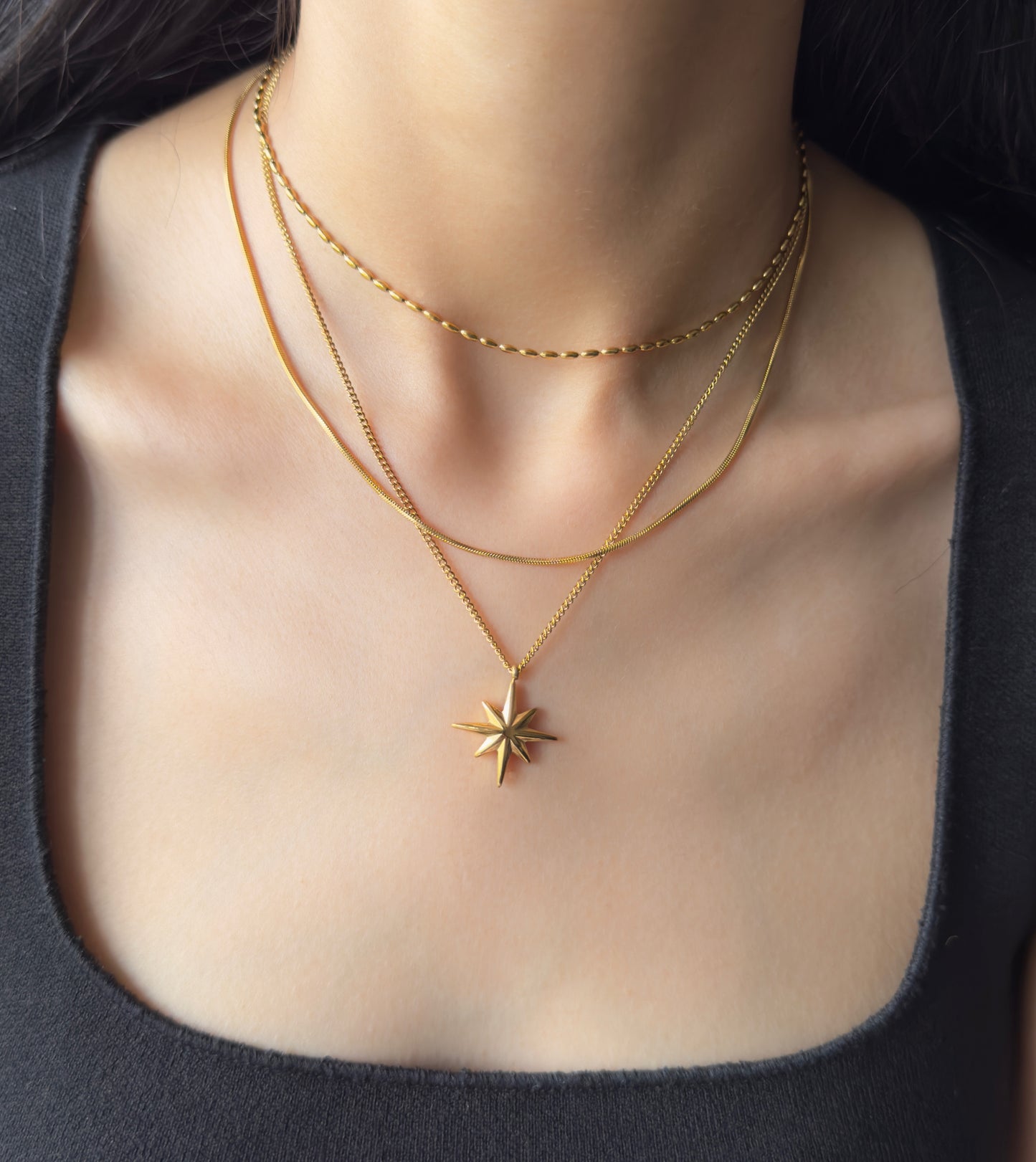 Nova Chain Necklace - 18k Gold Plated