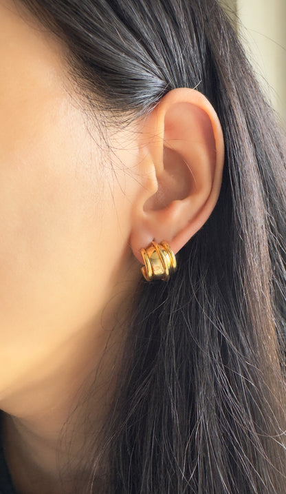 Ophelia Earrings-18K Gold Plated