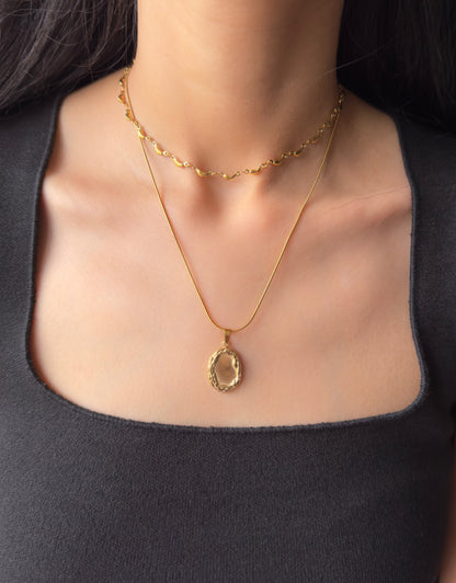 Valetta Chain Necklace - 18K Gold Plated