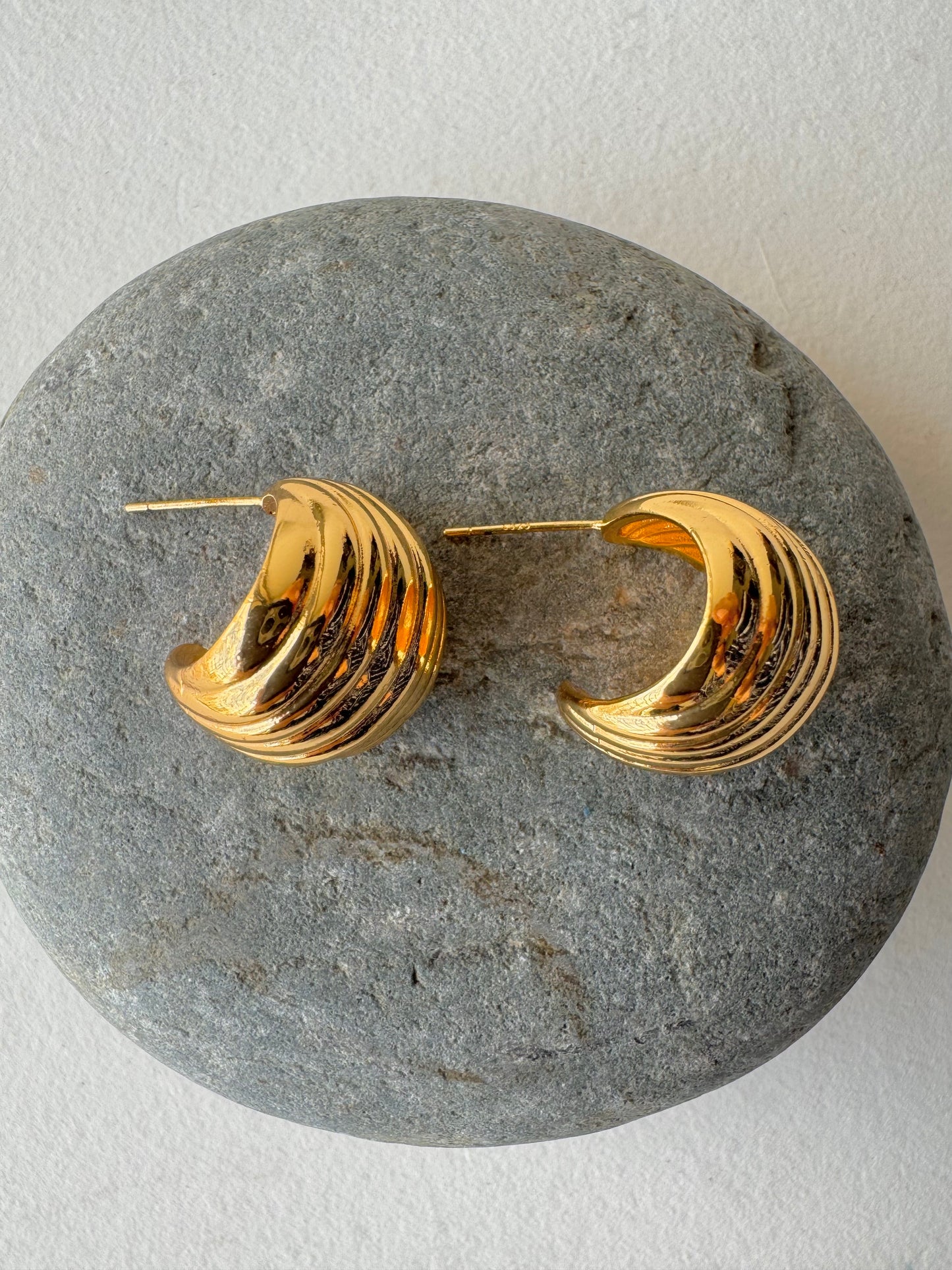 Veda Earrings-18K Gold Plated